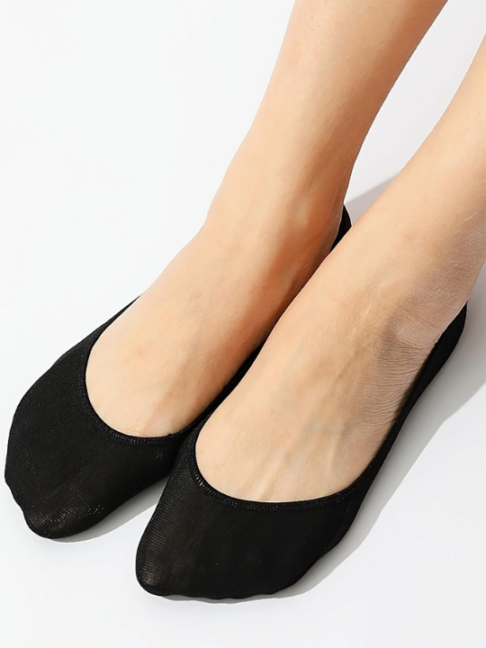 6pairs Solid Invisible Socks