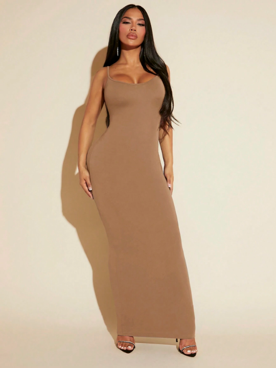 SXY Solid Bodycon Cami Dress