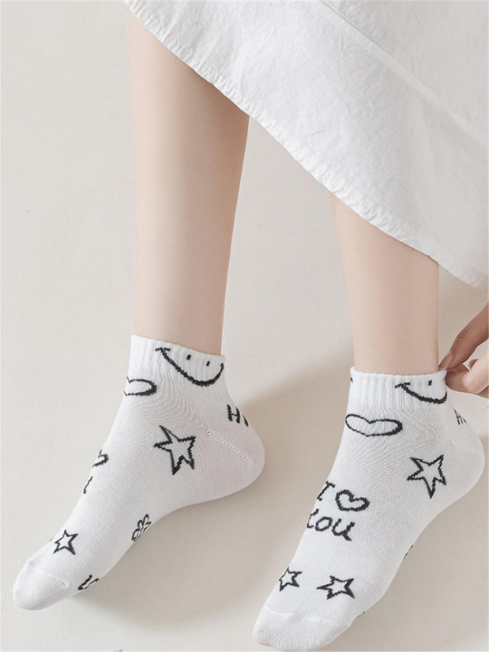 10pairs Star Pattern Ankle Socks