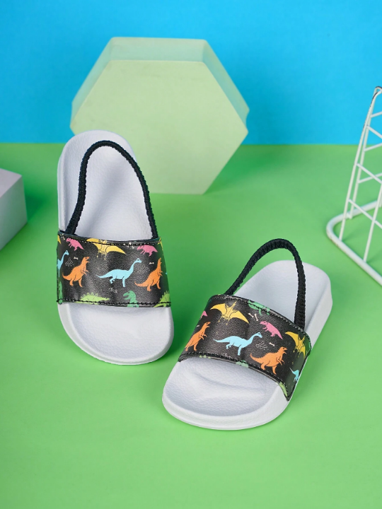 Baby Boys Cartoon Dinosaur Pattern Cute Slippers For Summer