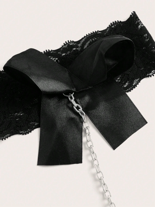 Floral Lace Cut-out Lingerie Set With Choker