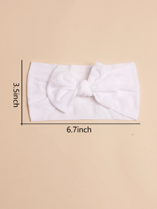 5pcs Baby Bow Decor Hair Band