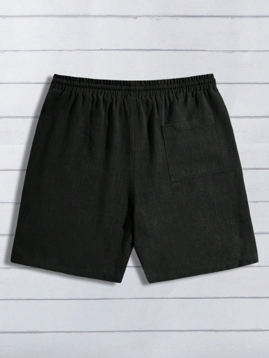 Manfinity Homme Men Drawstring Waist Shorts