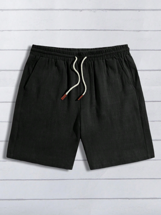 Manfinity Homme Men Drawstring Waist Shorts