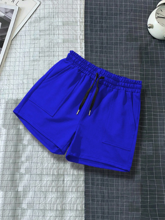 Manfinity Homme Men Drawstring Waist Shorts