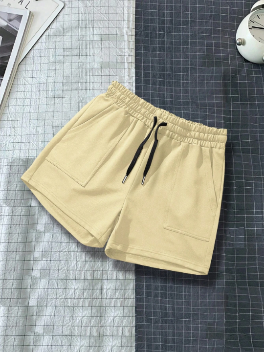 Manfinity Homme Men Drawstring Waist Shorts