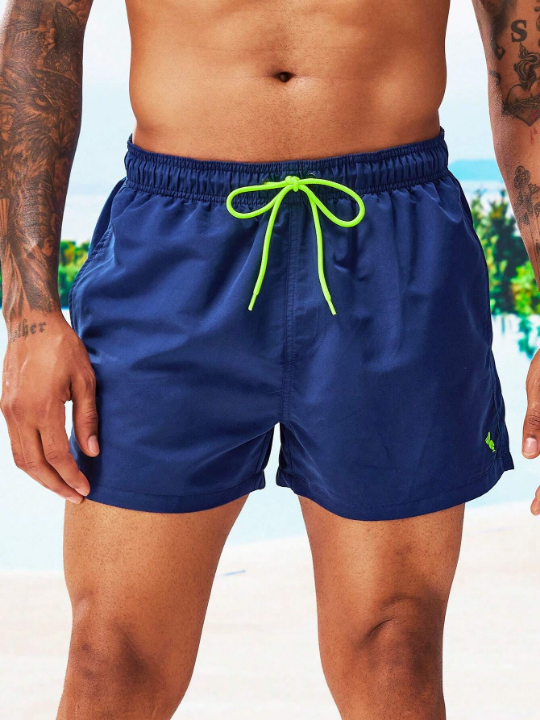 Manfinity Swimmode Men Drawstring Waist Swim Trunks