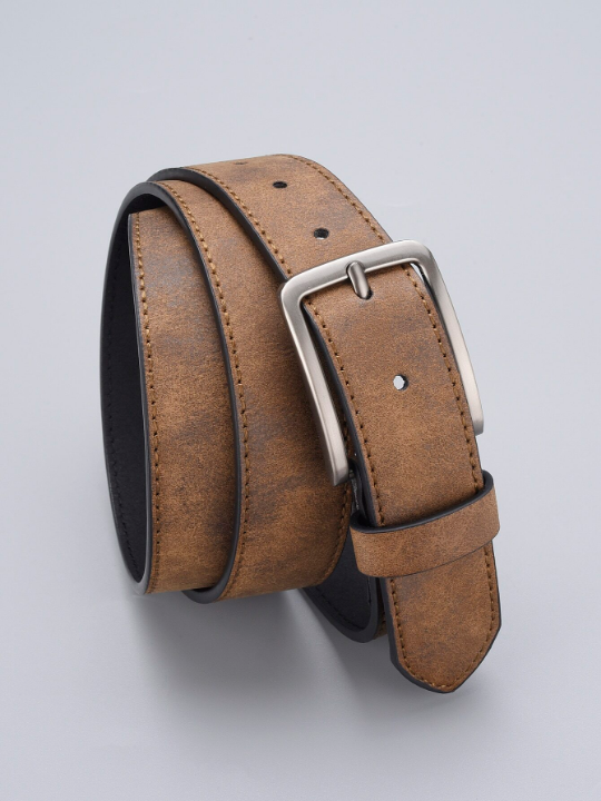 Men Square Buckle Belt