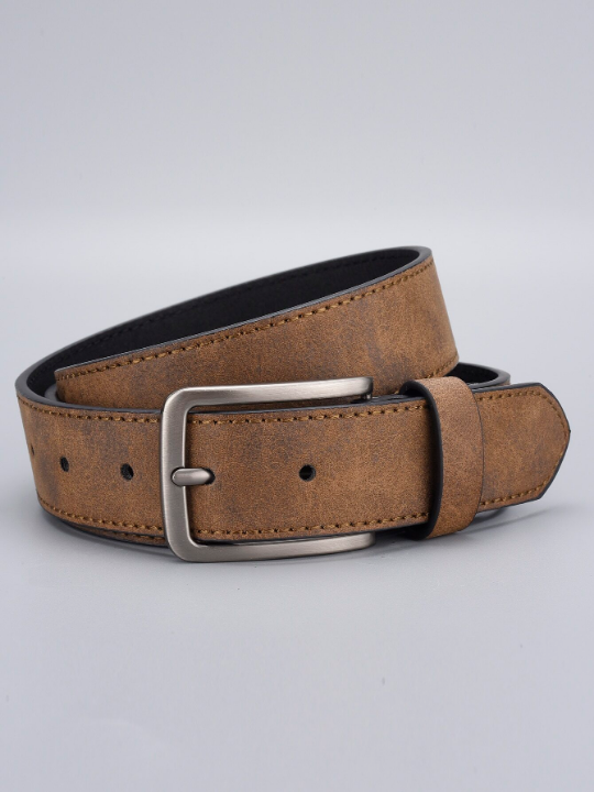 Men Square Buckle Belt