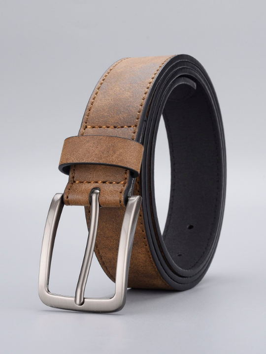 Men Square Buckle Belt