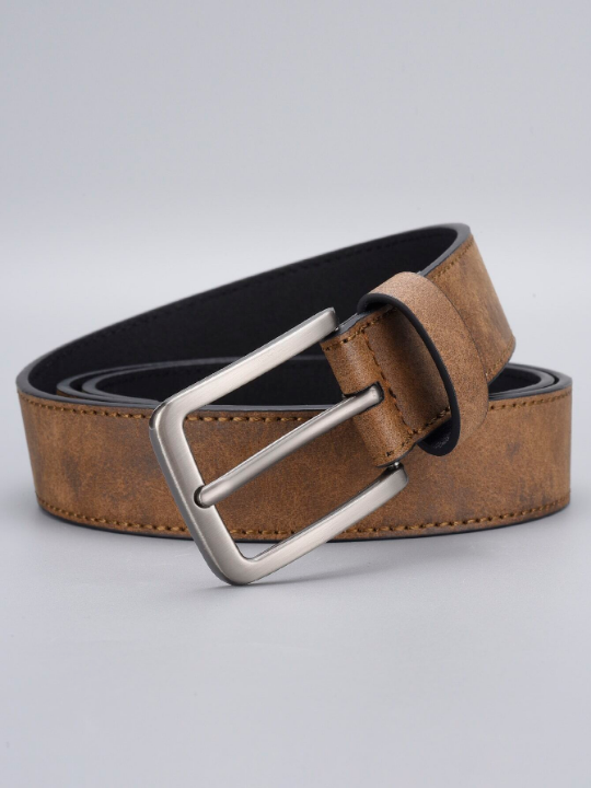 Men Square Buckle Belt