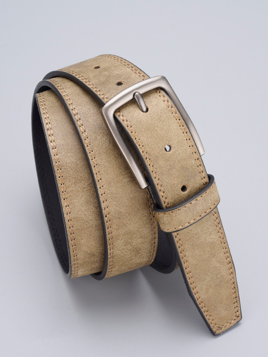 Men Square Buckle Belt