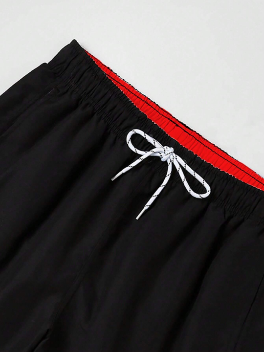 Manfinity Swimmode Men Drawstring Waist Swim Trunks