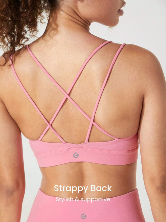 GLOWMODE FeatherFit Strappy Back Sports Bra