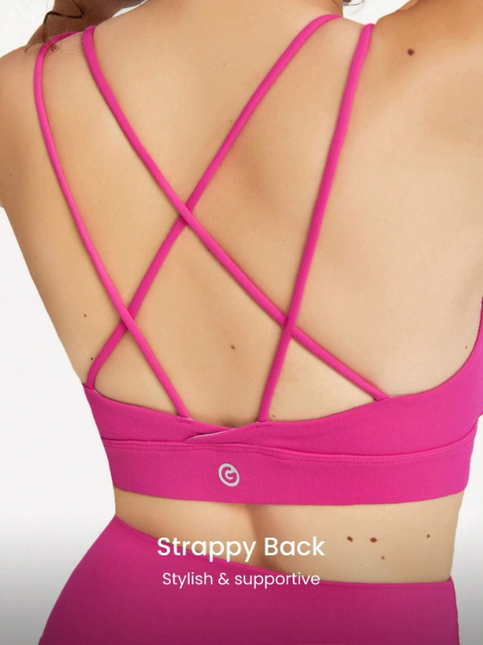 GLOWMODE FeatherFit Strappy Back Sports Bra