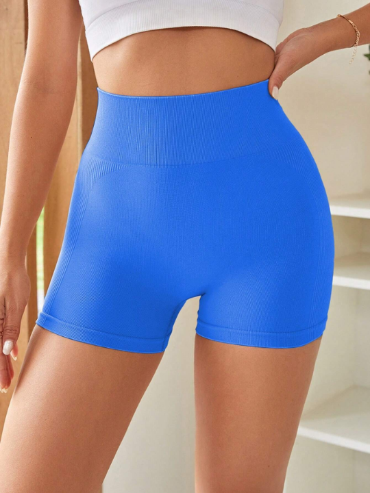 Yoga Basic Wide Waistband Sports Shorts