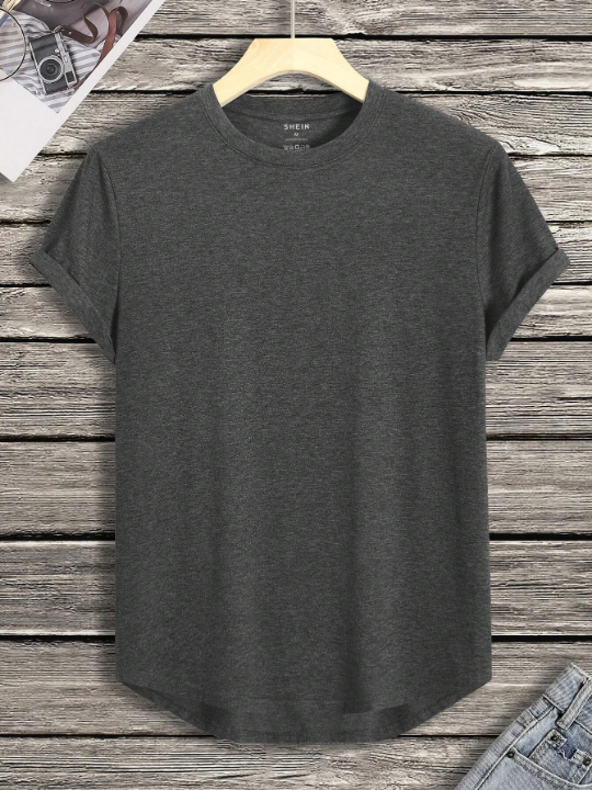 Men High Low Hem Tee