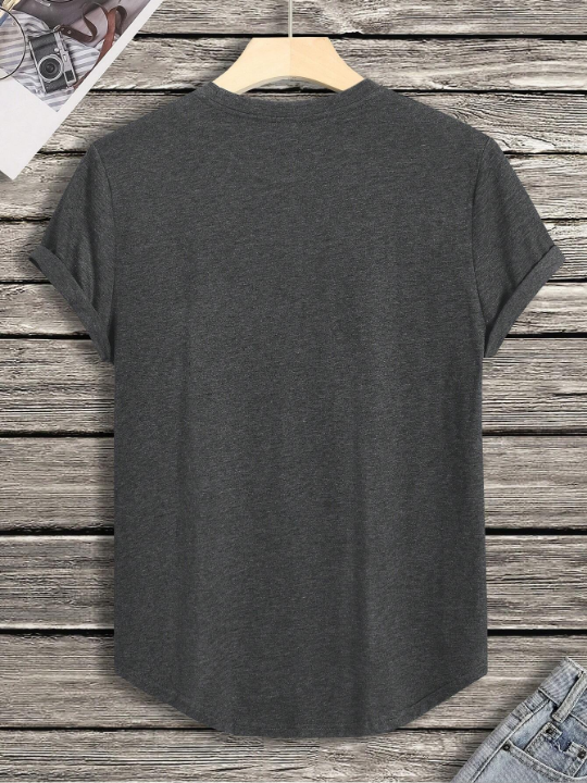 Men High Low Hem Tee