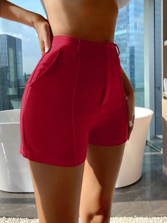 High Waist Skinny Shorts