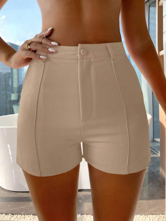 High Waist Skinny Shorts