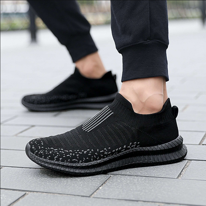 Sporty Sneakers For Men, Minimalist Slip On Running Shoes