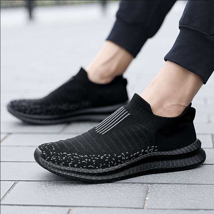 Sporty Sneakers For Men, Minimalist Slip On Running Shoes