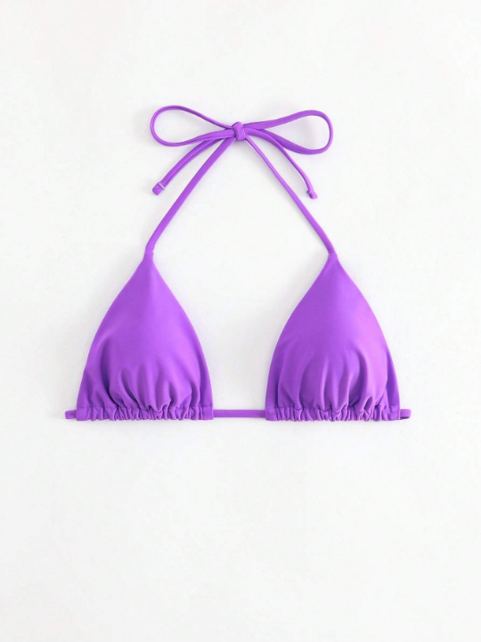 Halter Triangle Bikini Top