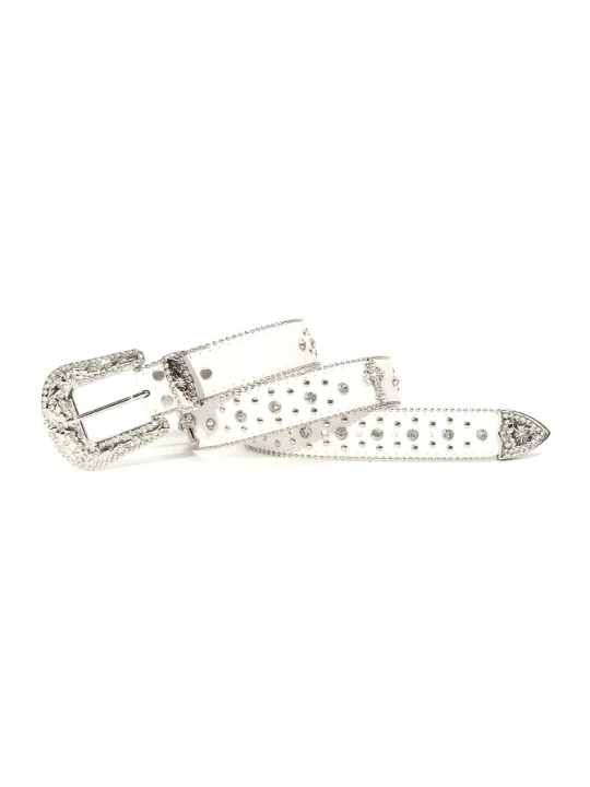 Rhinestone Decor Men's Belt