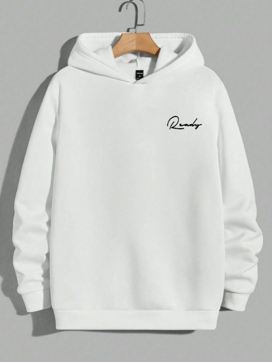 Manfinity Homme Men Letter Graphic Hoodie