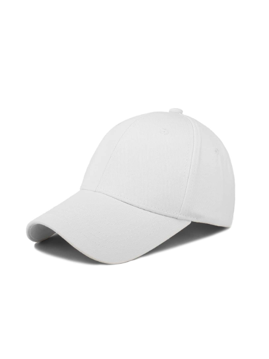 1pc Solid Color Simple Casual Baseball Cap For Men With Adjustable Strap