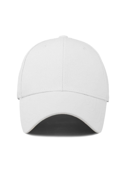 1pc Solid Color Simple Casual Baseball Cap For Men With Adjustable Strap