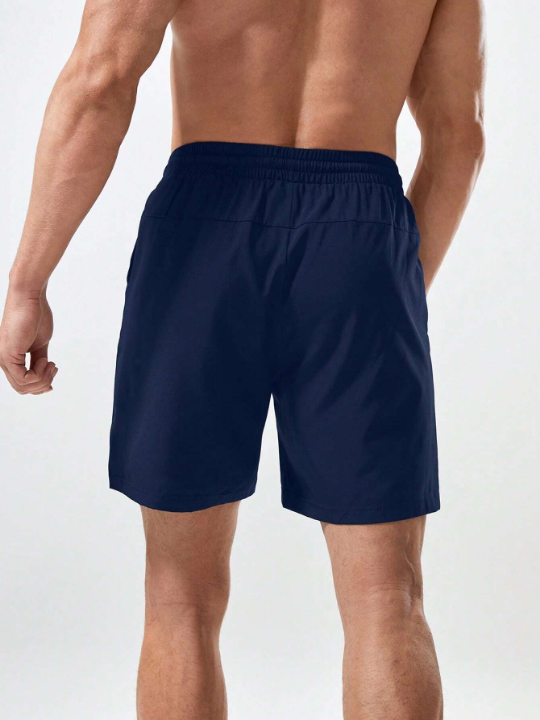 Sport Corelite Men Cattle Print Drawstring Waist Sports Shorts