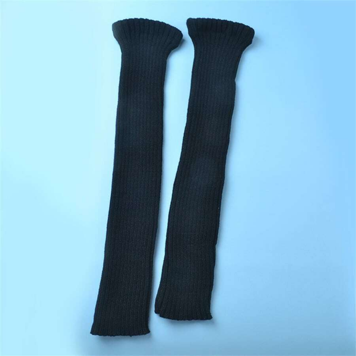 70cm Thickened And Lengthened Japanese Style Jk Lady's Knitted Leg Warmers For Autumn, Winter