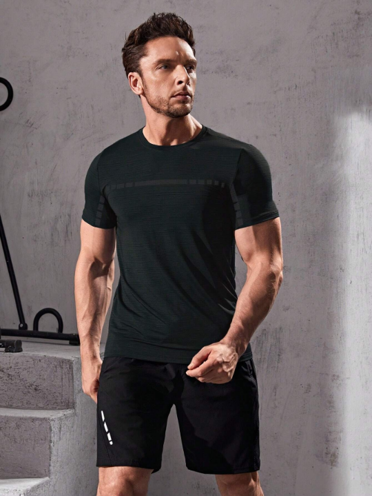 Sport Corelite Men Tape Front Sports Tee