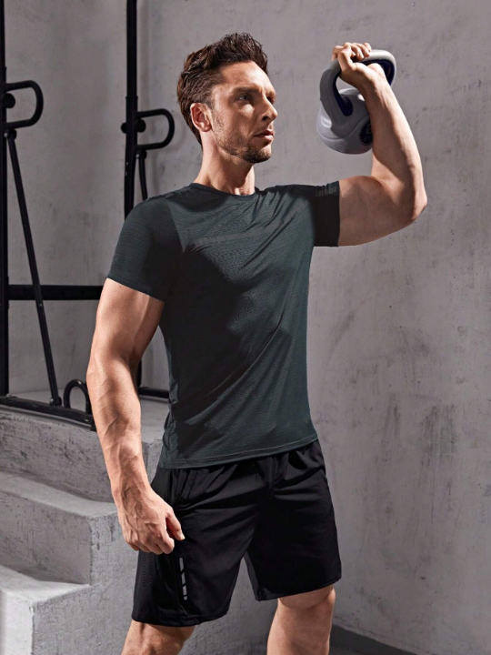 Sport Corelite Men Tape Front Sports Tee