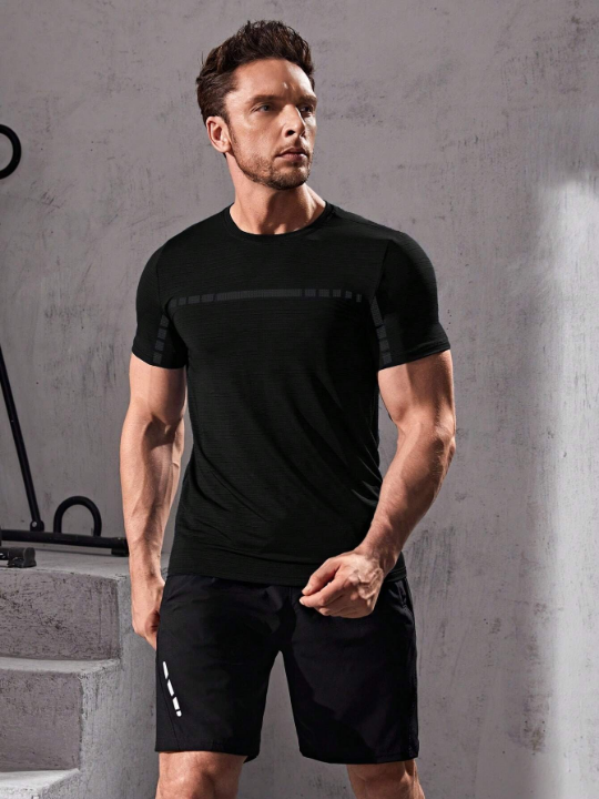 Sport Corelite Men Tape Front Sports Tee