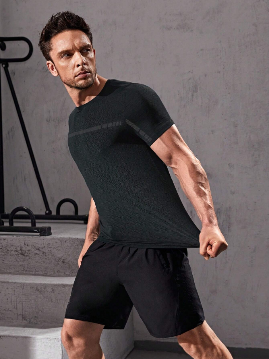 Sport Corelite Men Tape Front Sports Tee