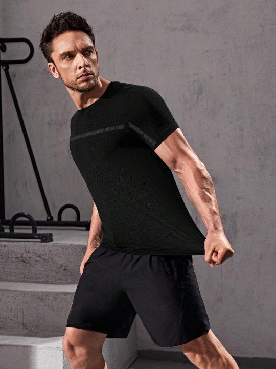 Sport Corelite Men Tape Front Sports Tee