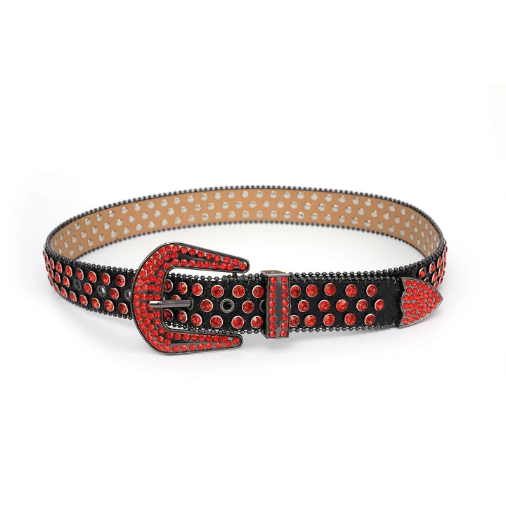 Men Rhinestone Decor Belt