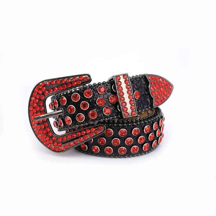 Men Rhinestone Decor Belt