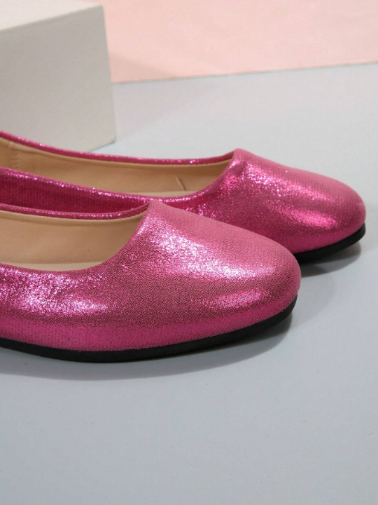 Women Metallic Ballet Flats, Funky Outdoor Flats