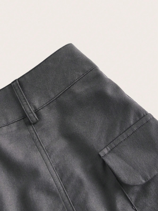 EZwear Flap Pocket Side Cargo Skirt