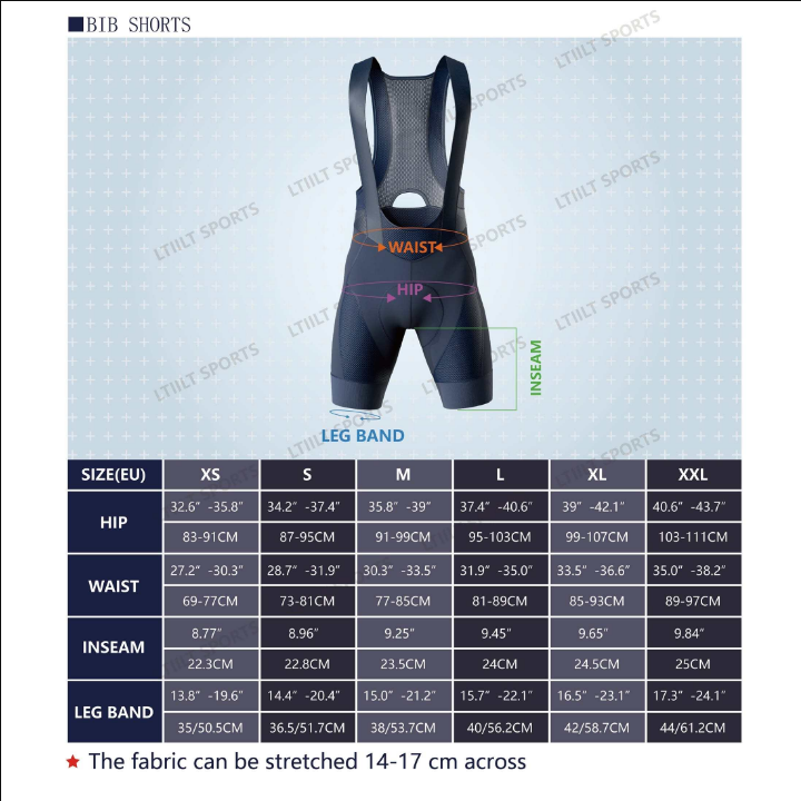 Men Solid High Elastic Wide Straps Cycling Bib Shorts Gym Clothes Men Biker Shorts