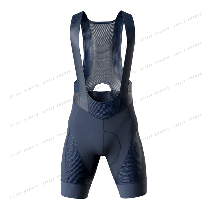 Men Solid High Elastic Wide Straps Cycling Bib Shorts Gym Clothes Men Biker Shorts