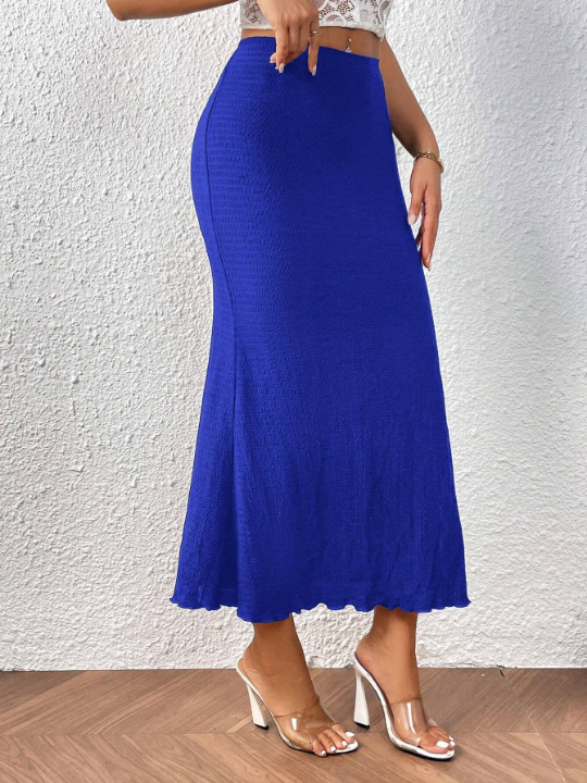 Priv High Waist Mermaid Hem Skirt