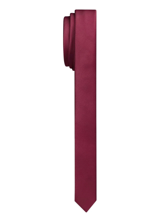 1pc Men's Wine Red 1.5 Inch(4cm) Slim, Skinny Necktie For Wedding, Graduation Uniform, Formal And Casual Occasions