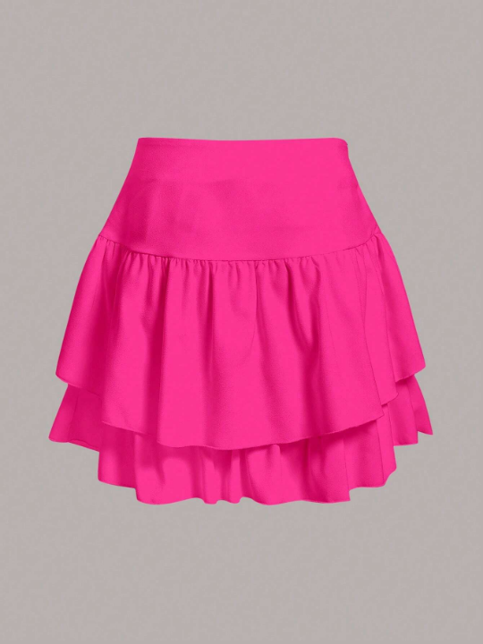 EZwear Two Layer Hem Skirt