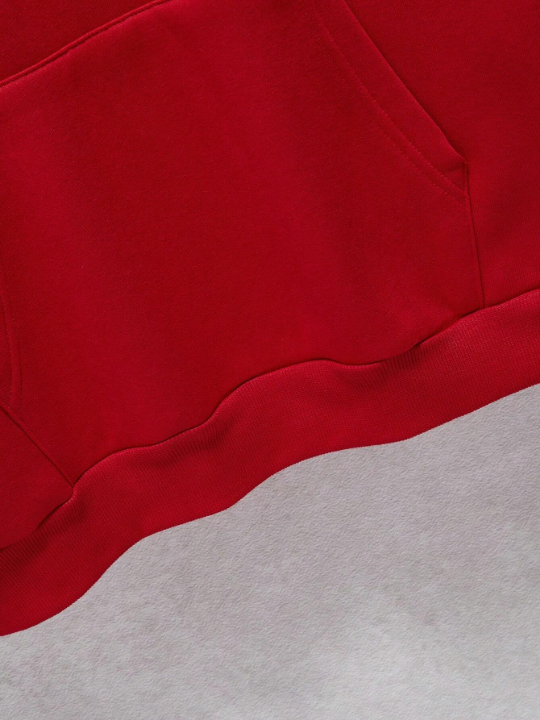 Men Kangaroo Pocket Drawstring Thermal Lined Hoodie