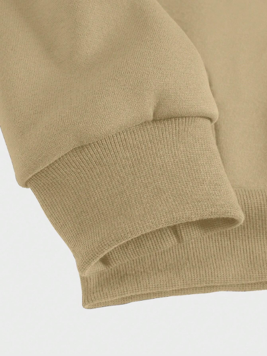 ROMWE Goth Guys Skull & Letter Graphic Zip Up Thermal Lined Hoodie