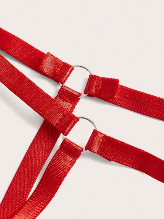 Ring Linked Garter Thong